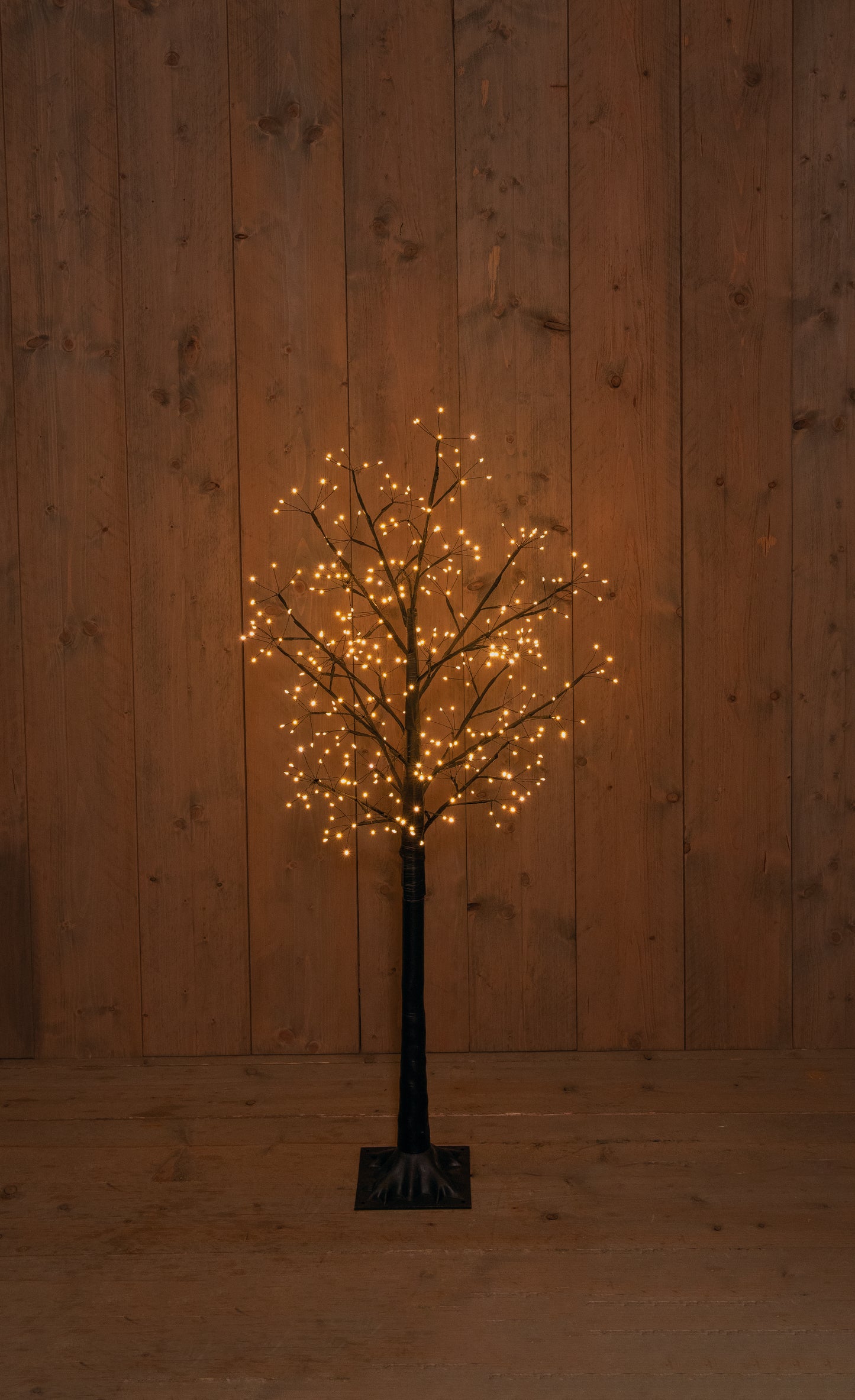 120cm musta tammi 360 LEDillä
