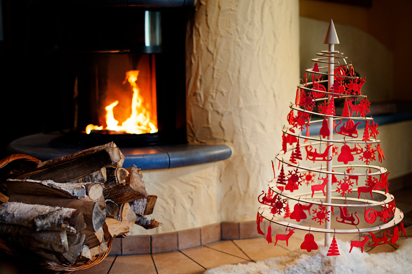 Felt decoration large - - Santa's Light Shop