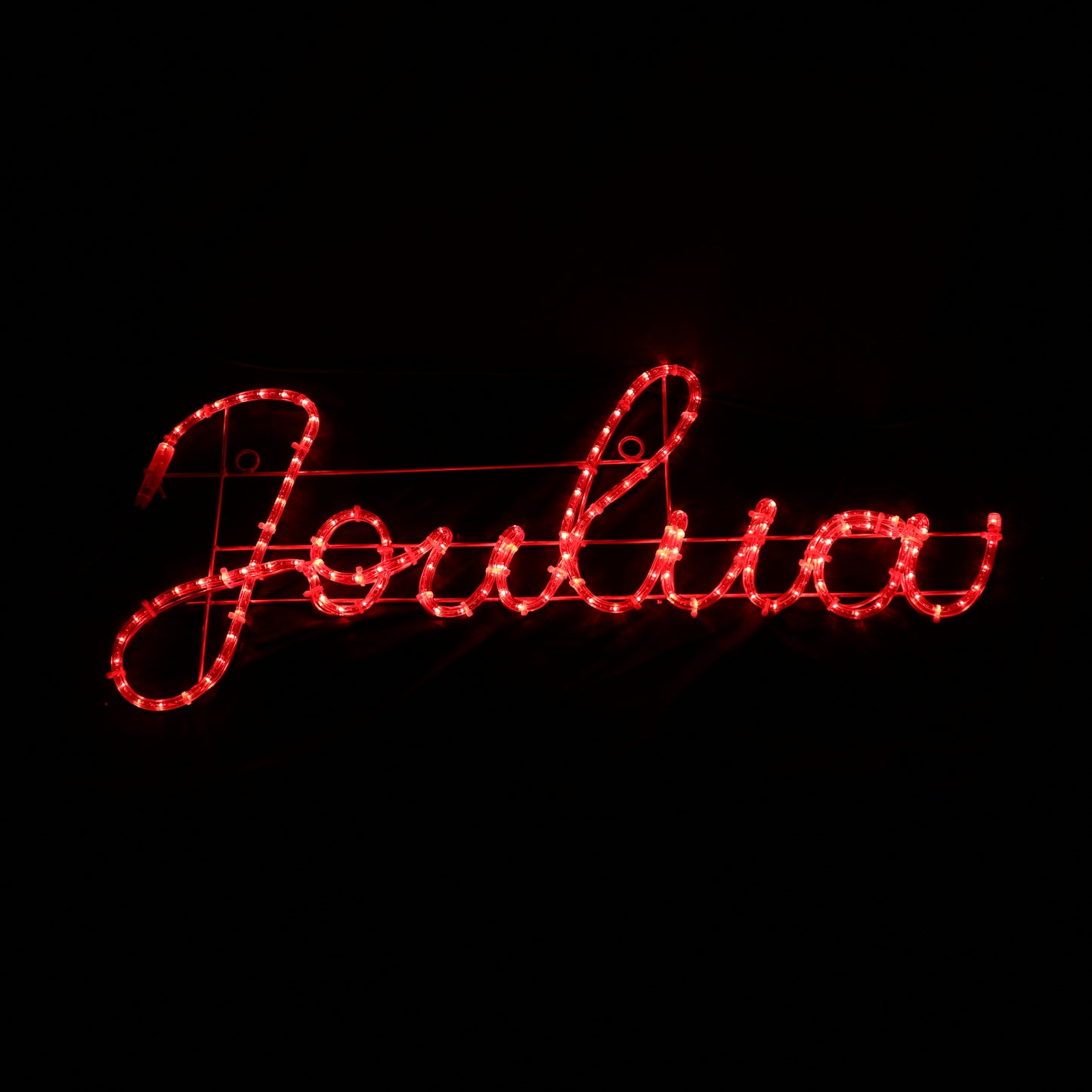 LED Motif - Hyvää Joulua - punainen kyltti