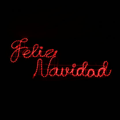 Feliz Navidad LED-kyltti - 44x183cm