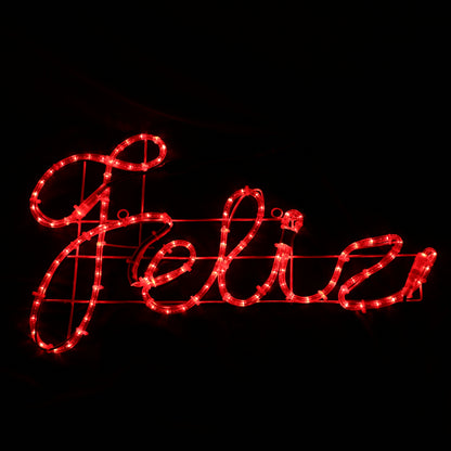 Feliz Navidad LED-kyltti - 44x183cm