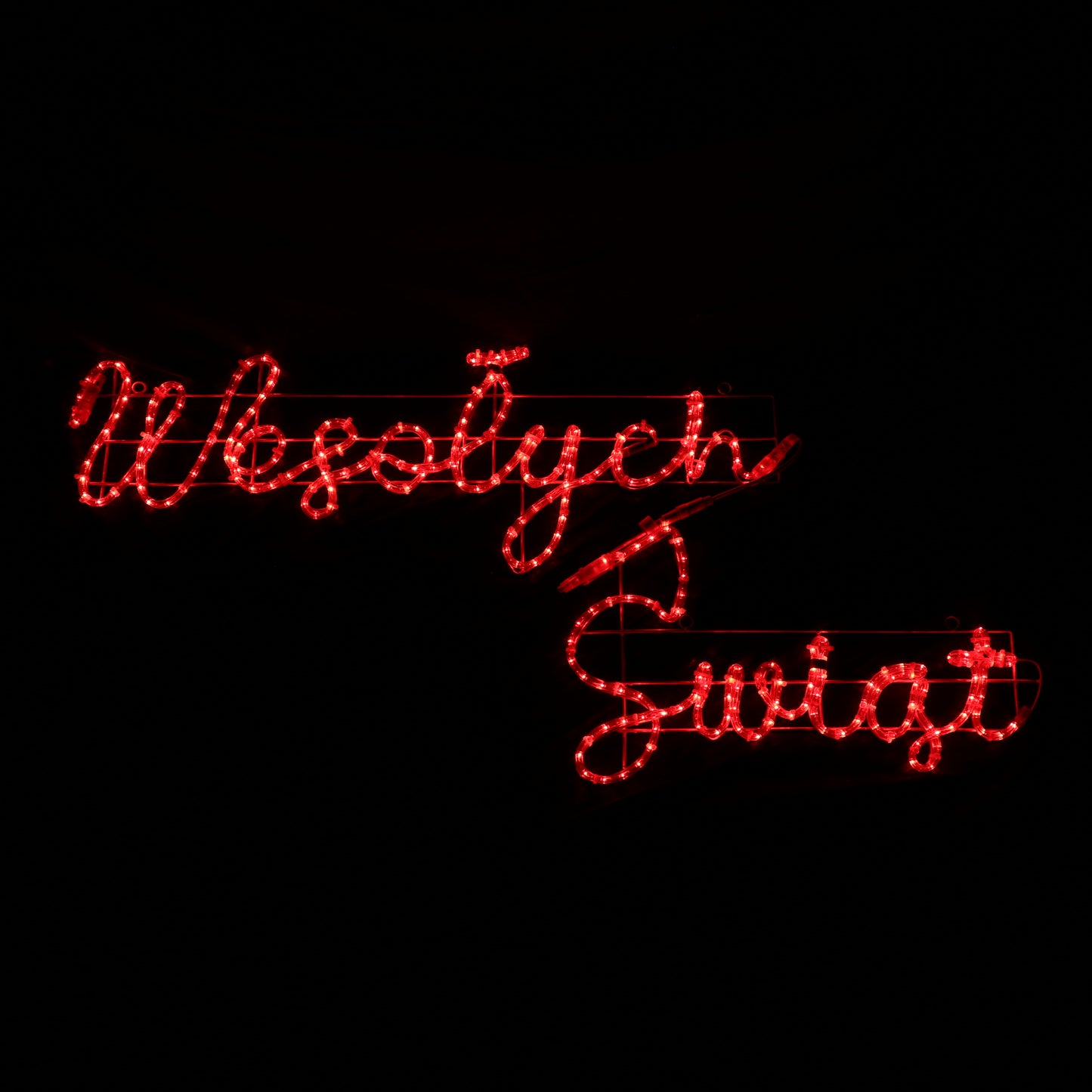 LED-kyltti Wesołych Świąt - 44x173cm - ulkokäyttöön <tc>Joulunvalot</tc>