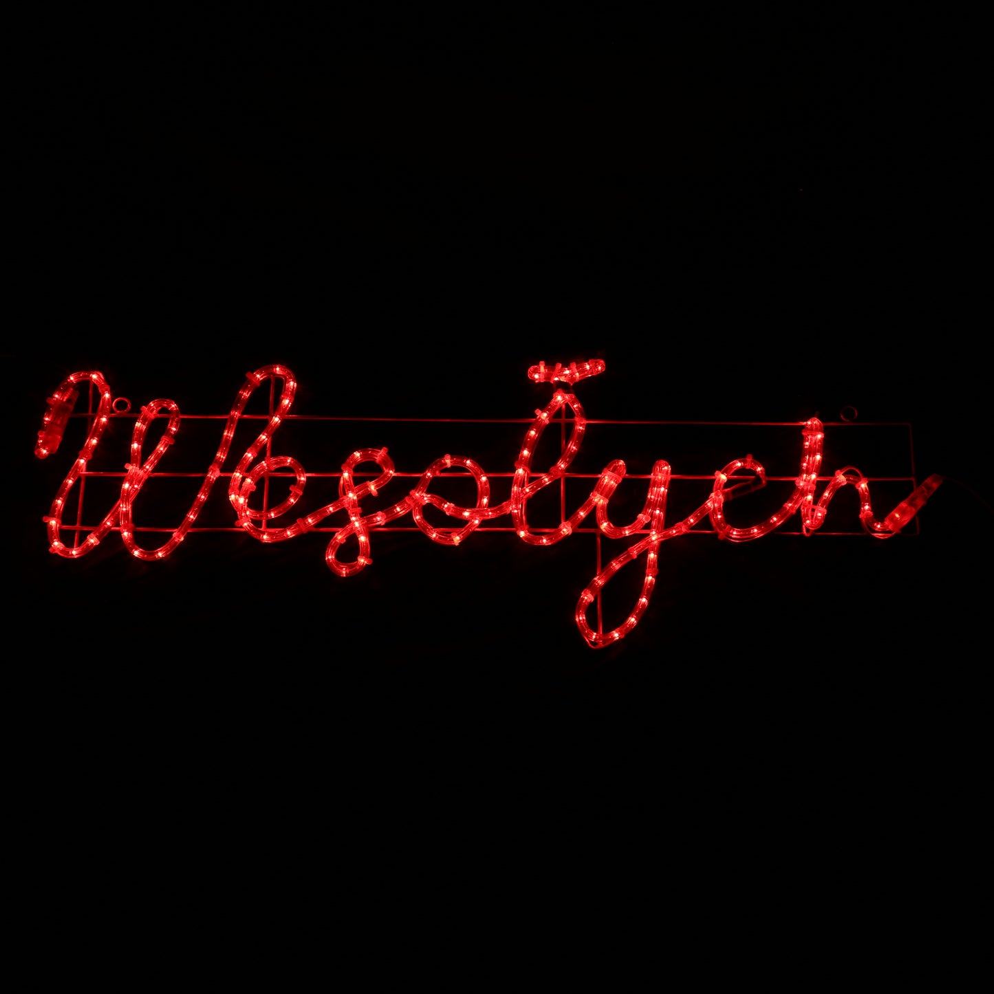 LED-kyltti Wesołych Świąt - 44x173cm - ulkokäyttöön <tc>Joulunvalot</tc>