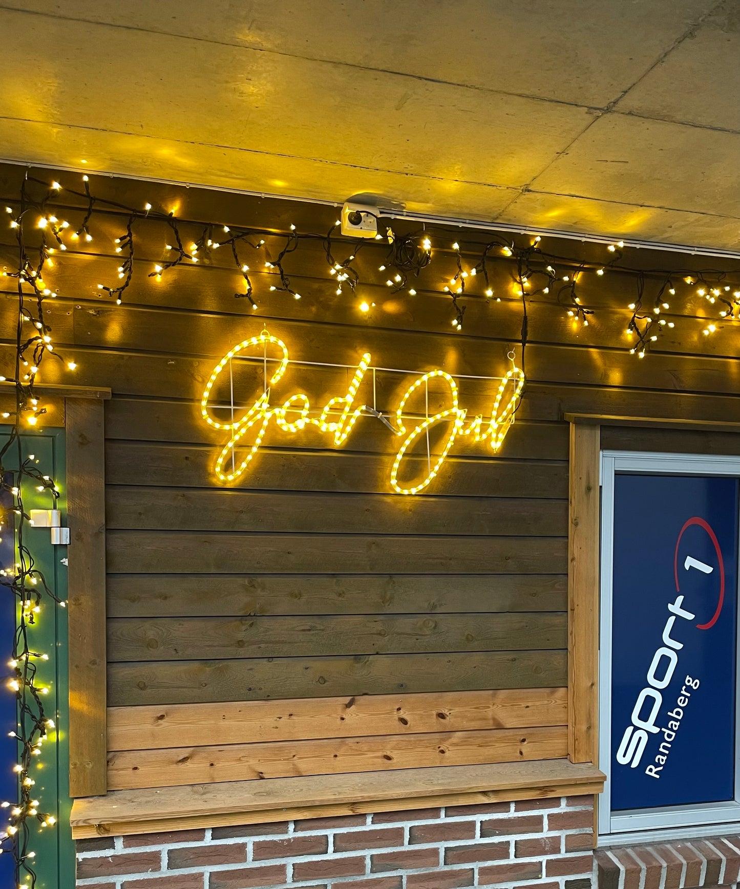 God Jul LED kyltti - Lämmin valkoinen 100x48 cm